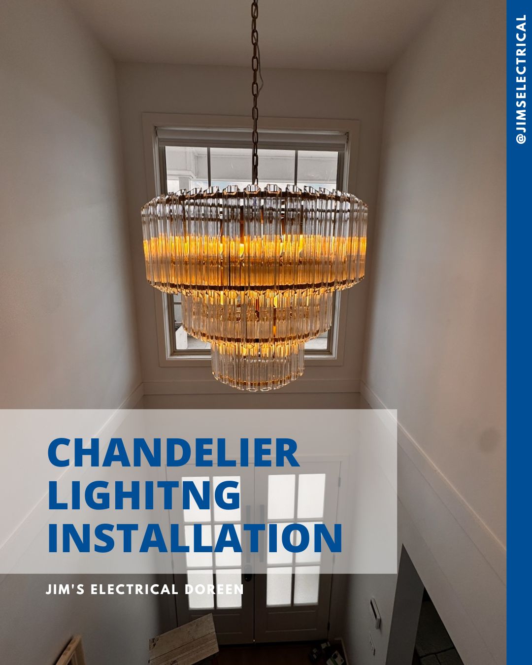 Chandelier Lighting Installation